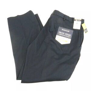 Haggar Iron Free Premium Khaki Classic Fit Pleated Pants 40x29 NWT $55
